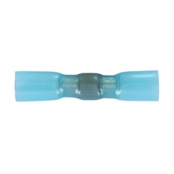 Sealey Heat Shrink Butt Connector with Crimp & Solder, Blue - Pack of 25 (5054511217858) HSSB25B