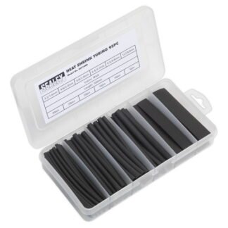 Sealey Heat Shrink Tubing Assortment 100mm 95pc - Black (5054511004588) HST100B