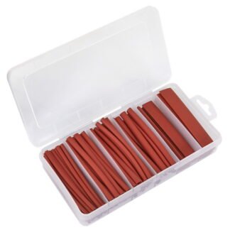 Sealey Heat Shrink Tubing Assortment 100mm 95pc - Red (5054630402579) HST100R