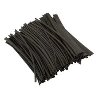 Sealey Heat Shrink Tubing 200mm 100pc - Black (5054511004656) HST200B