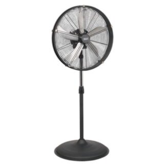 Sealey Industrial High Velocity Oscillating Pedestal Fan 20IN 230V (5051747967694) HVF20PO