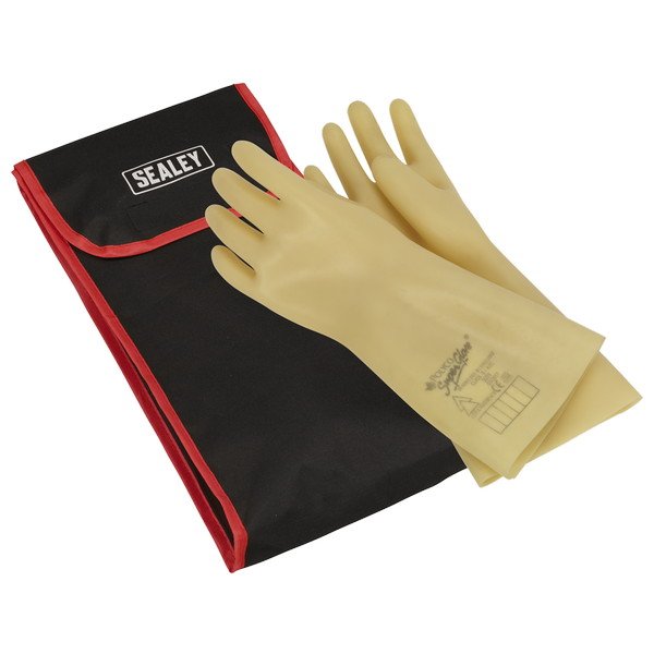 Sealey Electrician s Safety Gloves with Bag 1kV AC (5054630471322) HVGBCOMBO