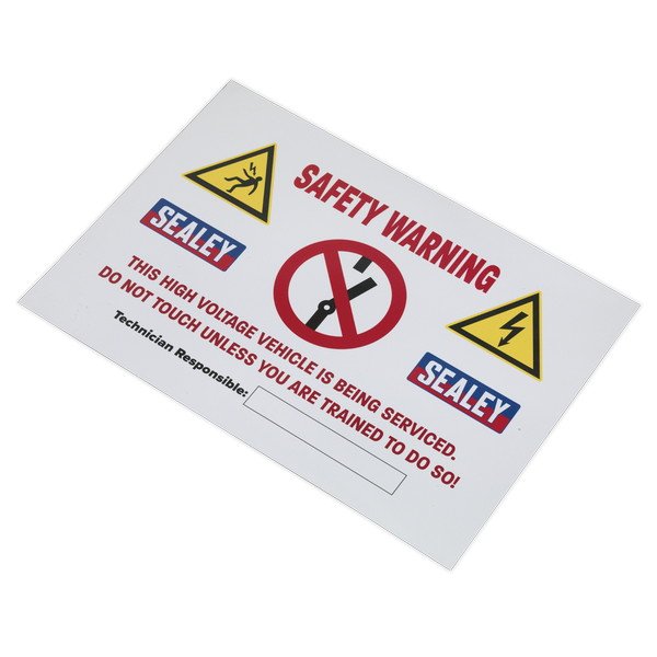 Sealey Hybrid/Electric Vehicle Warning Sign (5054511234831) HYBRIDSIGN