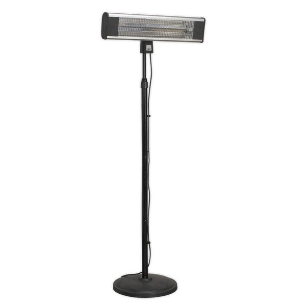 Sealey High Efficiency Carbon Fibre Infrared Patio Heater with Telescopic Floor Stand 1800W/230V (5051747441415) IFSH1809R