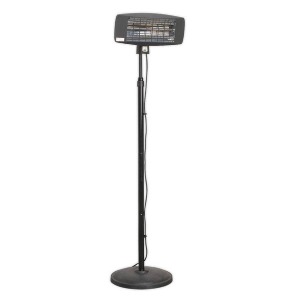 Sealey Infrared Quartz Patio Heater with Telescopic Floor Stand 2000W/230V (5051747441392) IFSH2003