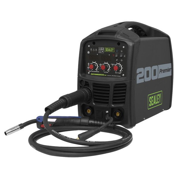 Sealey Premier MIG, TIG & MMA Inverter Welder 200A (5054630484377) INVMIG200