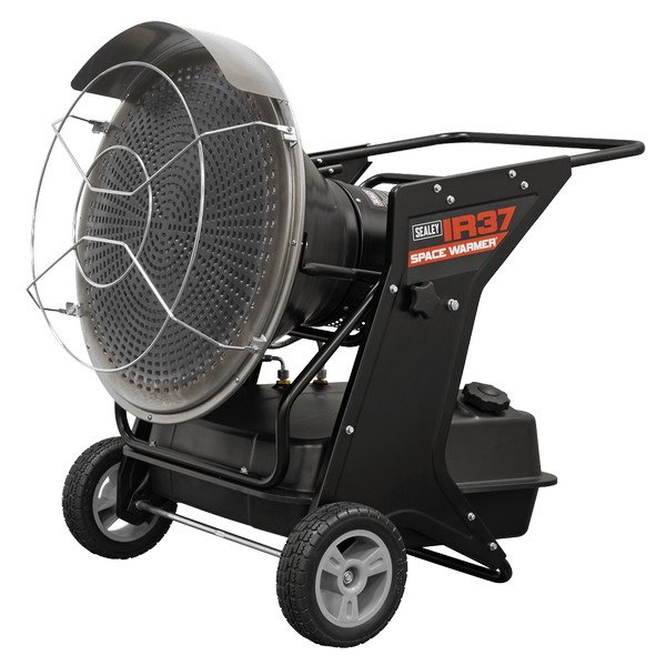 Sealey Space Warmer® Infrared Kerosene/Diesel Heater with Wheels 136,000Btu/hr (5054630341403) IR37