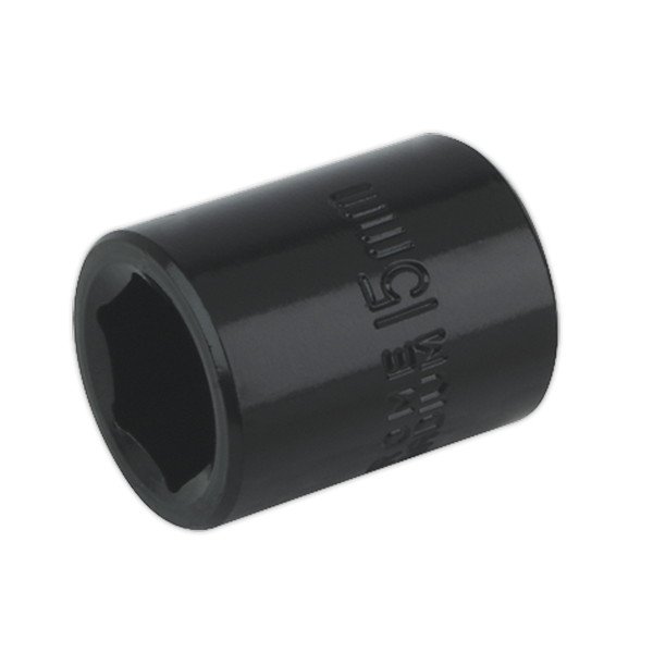 Sealey Premier Impact Socket 3/8IN Sq Drive 15mm (5024209739085) IS3815