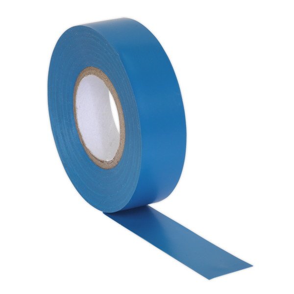 Sealey PVC Insulating Tape 19mm x 20m, Blue - Pack of 10 (5054511013092) ITBLU10