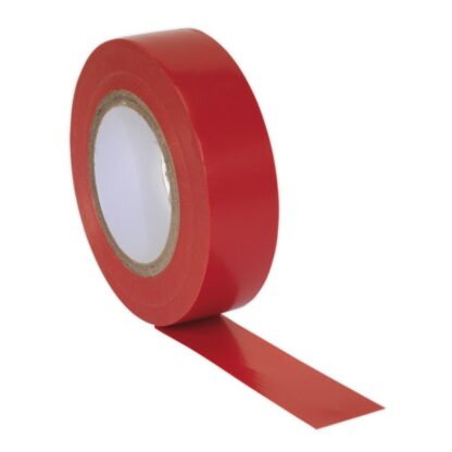 Sealey PVC Insulating Tape 19mm x 20m, Red - Pack of 10 (5054511013108) ITRED10