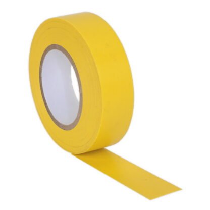 Sealey PVC Insulating Tape 19mm x 20m, Yellow - Pack of 10 (5054511013122) ITYEL10