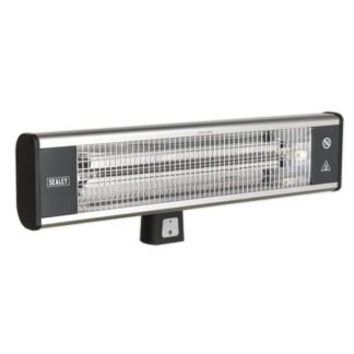 Sealey High Efficiency Carbon Fibre Wall Mounting Infrared Heater 1800W/230V (5051747441408) IWMH1809R