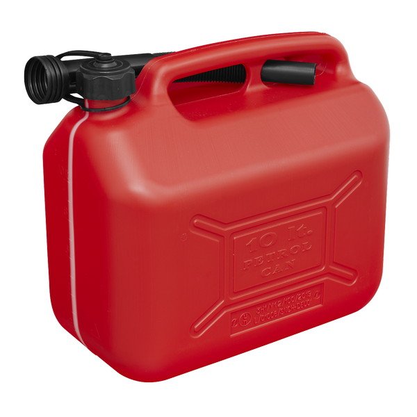 Sealey Fuel Can 10L - Red (5054511752182) JC10PR