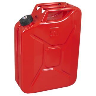 Sealey Screw Cap Metal Jerry Can 20L - Red (5054630483905) JC20SCR