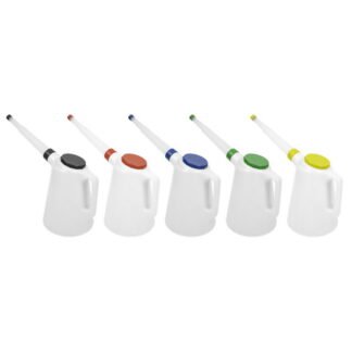 Sealey Oil Containers with Lid & Flexible Spout 5L - Set of 5 (5054511973327) JDL5SET