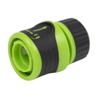 Sealey Soft- Touch Hose Connector With Water Stop & Lock 1/2IN - 5/8IN (5054630409448) JS3051