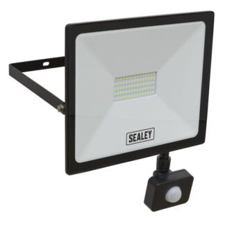 Sealey Extra- Slim Floodlight with PIR Sensor 50W SMD LED (5054511633146) LED113PIR