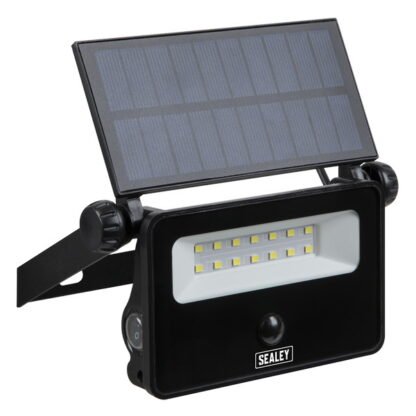 Sealey Extra- Slim Solar Floodlight with Wall Bracket 16W SMD LED (5054630339615) LED16S