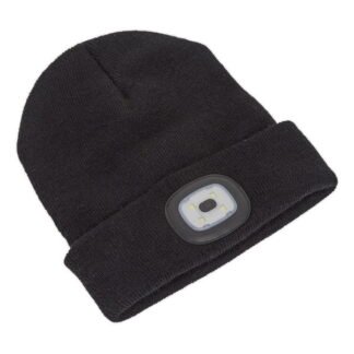 Sealey Rechargeable USB Beanie Hat 1W SMD LED (5054511342918) LED185