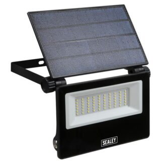 Sealey Extra- Slim Solar Floodlight with Wall Bracket 30W SMD LED (5054630339608) LED30S