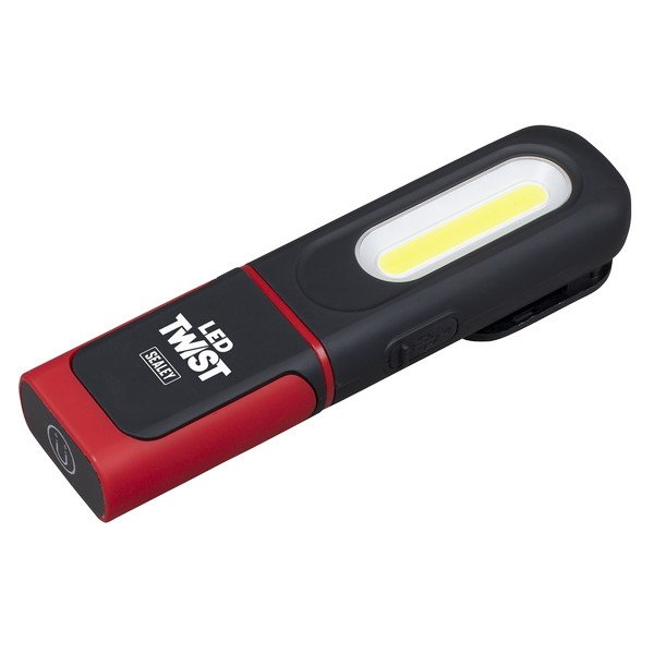 Sealey LED Twist Rechargeable Inspection Light 3W COB & 3W SMD LED (5054630382680) LED317