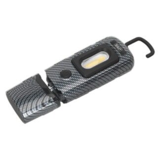Sealey Rechargeable 360° Inspection Light 3W COB & 1W SMD LED - Carbon Fibre Effect (5054511351576) LED3601CF