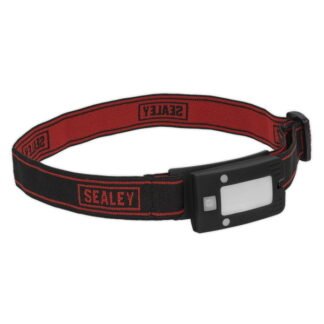 Sealey Rechargeable Head Torch with Auto- Sensor 2W COB LED - Black (5054511556001) LED360HT