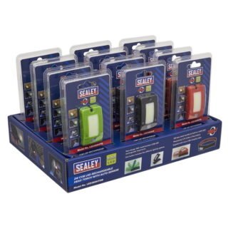 Sealey Rechargeable Head Torch with Auto- Sensor 2W COB LED - Display Box of 12 (5054511556216) LED360HTDB