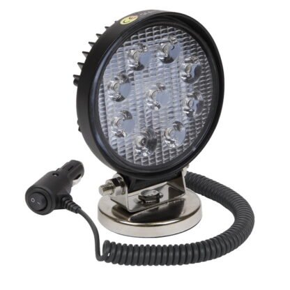 Sealey Round Worklight with Magnetic Base 27W SMD LED (5054511634303) LED3RM