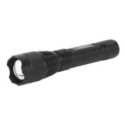 Sealey Rechargeable Aluminium Torch with Adjustable Focus 10W SMD LED (5054511103113) LED449