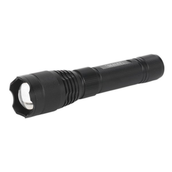 Sealey Rechargeable Aluminium Torch with Adjustable Focus 10W SMD LED (5054511103113) LED449