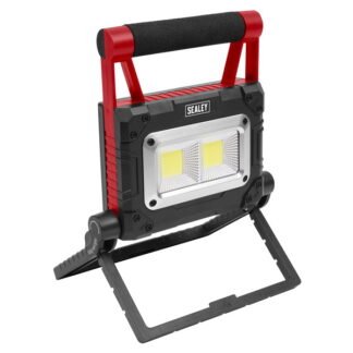 Sealey Rechargeable Solar Powered Portable Floodlight 15W COB LED (5054630278068) LEDFL15WS