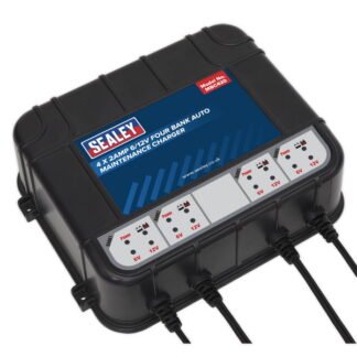 Sealey 6/12V 4 Bank Auto Maintenance Charger 8A (4 x 2A) (5054511458299) MBC420