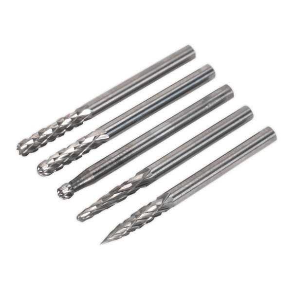 Sealey Micro Carbide Burr Set 5pc (5054511168556) MCBSET01