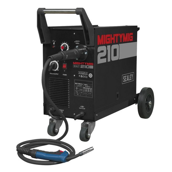 Sealey Professional Gas/Gasless MIG Welder with Euro Torch 210A (5054630341946) MIGHTYMIG210