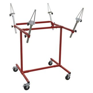 Sealey Heavy- Duty Alloy Wheel Painting/Repair Stand 4 Wheel Capacity (5054511706123) MK71