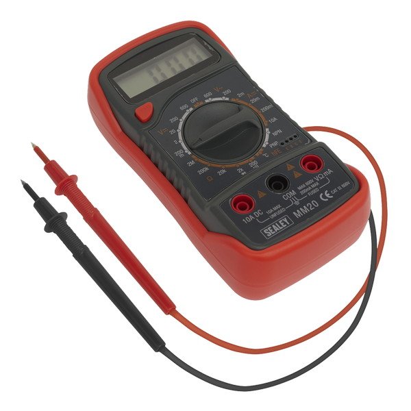 Sealey 8- Function Digital Multimeter with Thermocouple (5024209731713) MM20