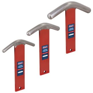 Sealey Curved T- Dollies for Sheet Metal Forming (5054630472244) MW15