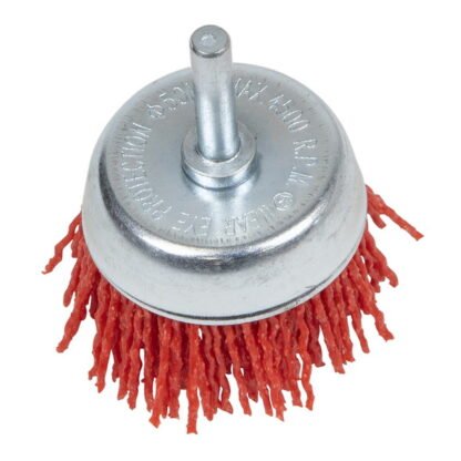 Sealey Nylon Filament Cup Brush 50mm with 6mm Shaft (5054630452079) NFB50