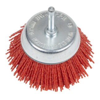 Sealey 75mm Nylon Filament Cup Brush with 6mm Shaft (5054630452055) NFB75