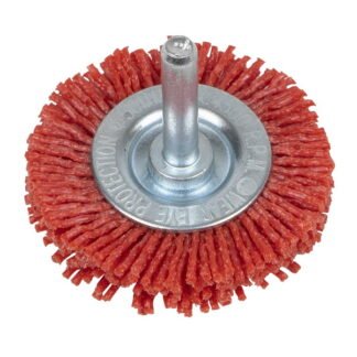 Sealey 50mm Nylon Filament Circular Brush with 6mm Shaft (5054630452017) NFBC50