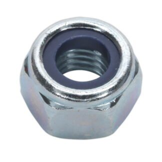 Sealey Zinc Plated Nylon Locknut M10, DIN 982 - Pack of 100 (5054511037531) NLN10
