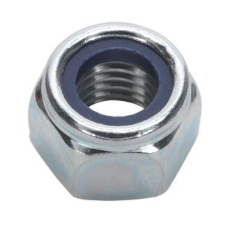 Sealey Zinc Plated Nylon Locknut M12, DIN 982 - Pack of 25 (5054511037548) NLN12