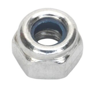 Sealey Zinc Plated Nylon Locknut M4, DIN 982 - Pack of 100 (5054511037586) NLN4