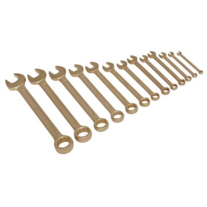 Sealey Premier Non- Sparking Combination Spanner Set 13pc (5054511752526) NS001