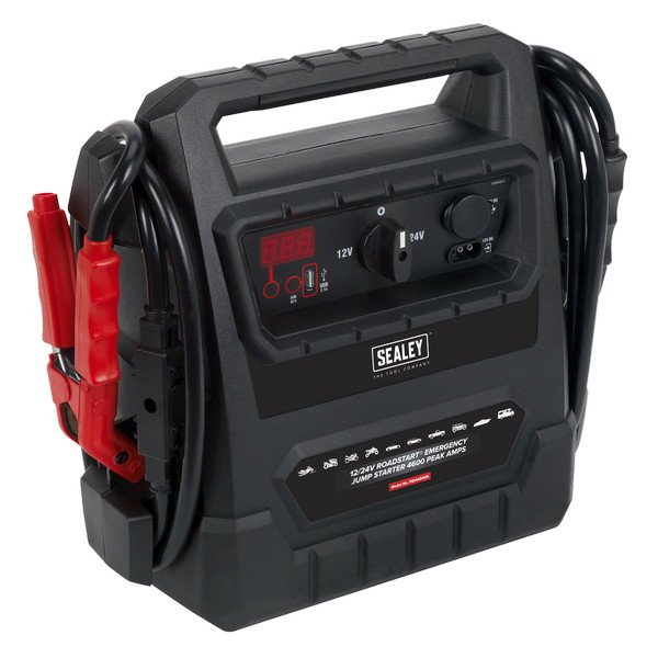Sealey 12/24V RoadStart® Emergency Jump Starter 4600 Peak Amps (5054511232530) PBI4424GS