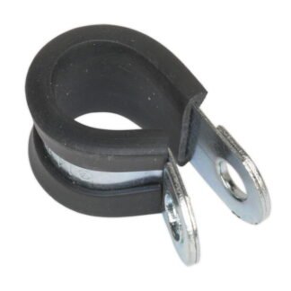Sealey Rubber Lined P- Clip 12/13mm - Pack of 25 (5054511004106) PCJ13