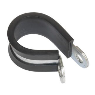 Sealey Rubber Lined P- Clip 25mm - Pack of 25 (5054511004229) PCJ25