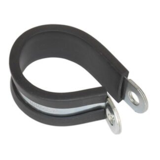 Sealey Rubber Lined P- Clip 32mm - Pack of 25 (5054511004267) PCJ32