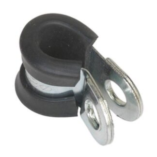 Sealey Rubber Lined P- Clip 8mm - Pack of 25 (5054511004083) PCJ8